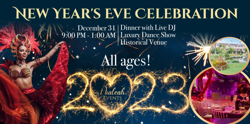 Celebrate the New Year with a Dinner & Show in a Luxurious Ballroom at Hialeah Park